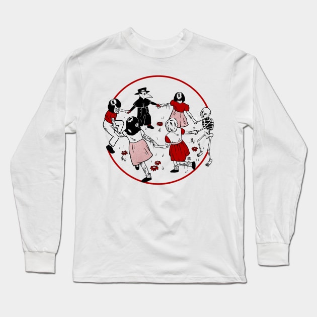 Black Plague Kids Long Sleeve T-Shirt by LoudMouthThreads